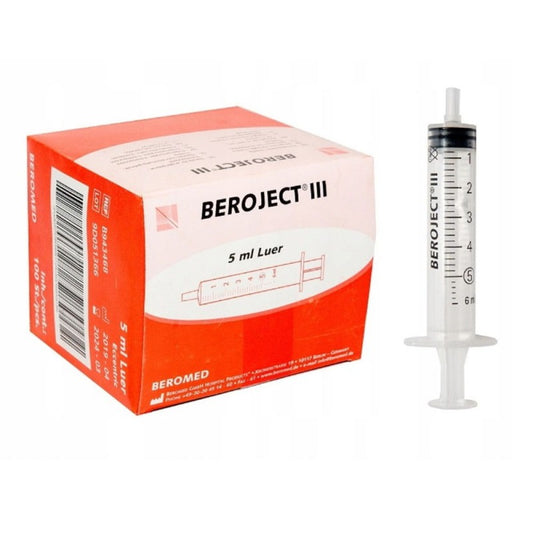 Strzykawka 3-częściowa BEROJECT III Luer