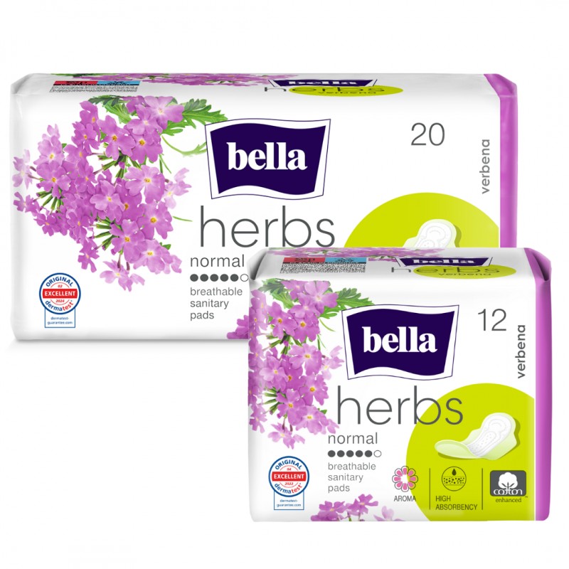 Podpaski higieniczne Bella Herbs z werbeną