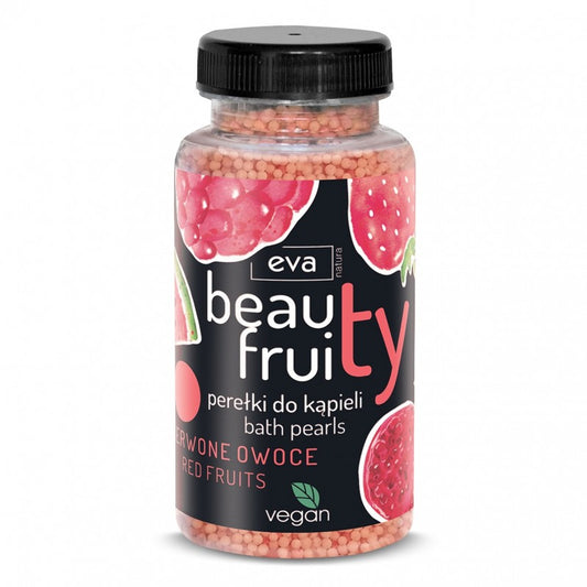 Perełki do kąpieli Eva Natura Beauty Fruity Czerwone owoce 120 g