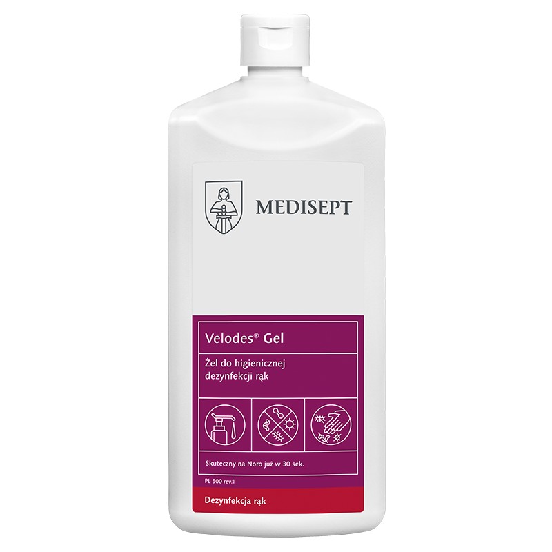 Żel do higienicznej i chirurgicznej dezynfekcji rąk Medisept Velodes Gel 500 ml