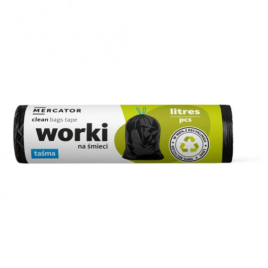 Worki na śmieci z taśmą Mercator Clean Bags Tape