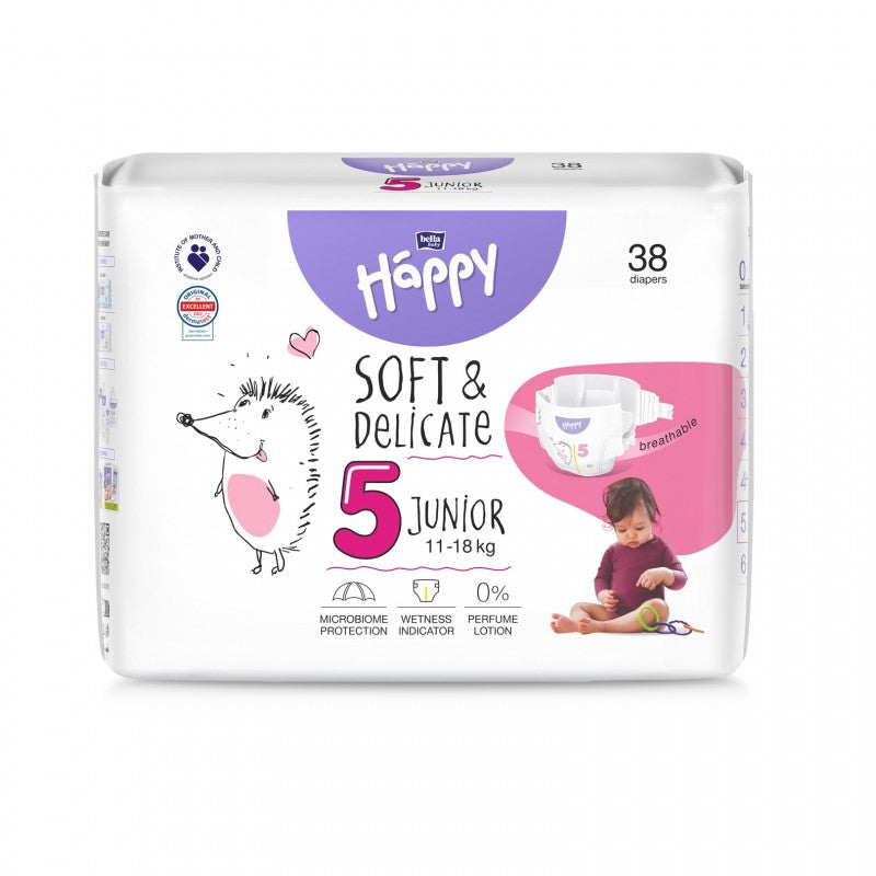 Pieluszki Bella Happy 5 Junior 11-18 kg