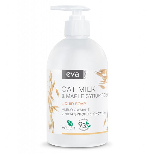 Kremowe mydło w płynie Eva Natura Mleko owsiane z nutą syropu klonowego 500 ml