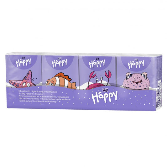 Chusteczki higieniczne mini 3-warstwowe Bella Baby Happy