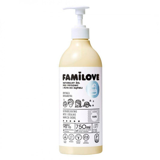 Żel pod prysznic i płyn do kąpieli YOPE Familove 750 ml