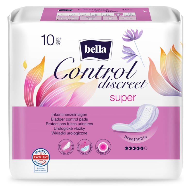 Wkładki urologiczne dla kobiet Bella Control Discreet Super