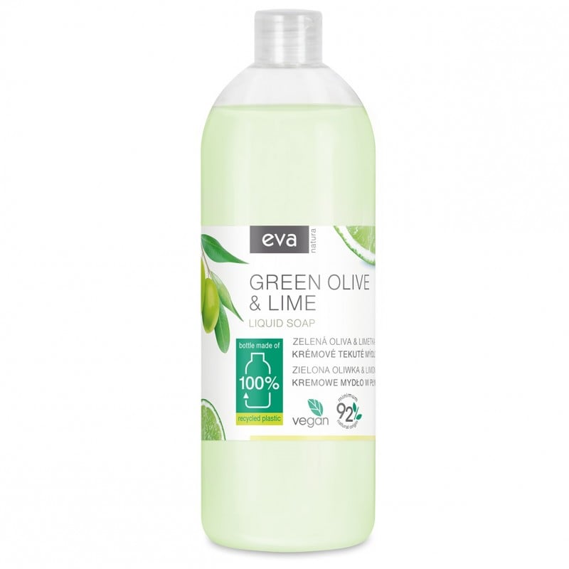 Mydło w płynie Zielona oliwka i limonka Eva Natura