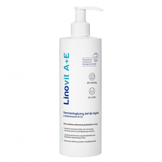 Dermatologiczny żel do mycia Ziołolek Linovit A+E 250 ml