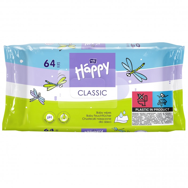 Chusteczki nawilżane Bella Baby Happy Classic z wit. E i alantoiną