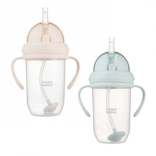 Kubek niekapek Canpol Babies z rurką i odważnikiem 270 ml