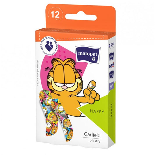 Matopat HAPPY Plastry dla dzieci - kot Garfield