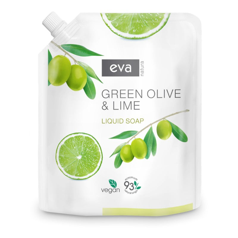 Kremowe mydło w płynie Eva Natura Zielona oliwka i limonka