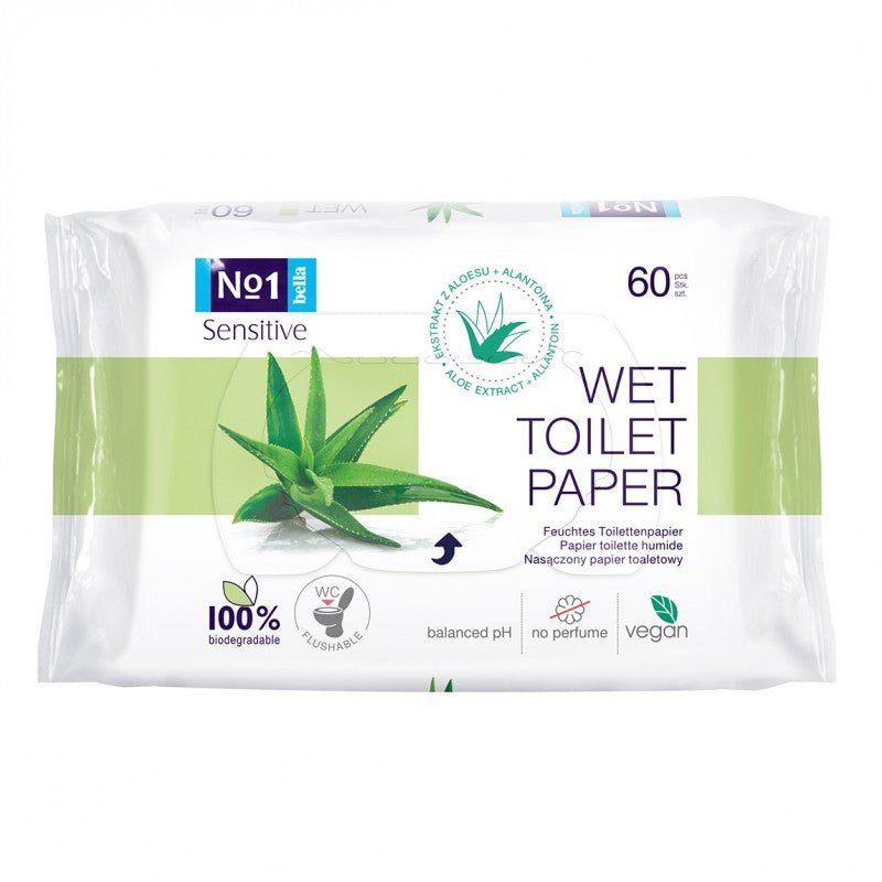 Nawilżany papier toaletowy Bella No1 Sensitive