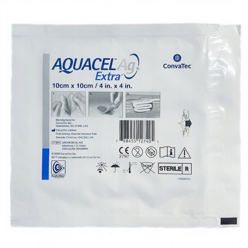 Opatrunek antybakteryjny ze srebrem Aquacel Ag+ Extra niszczący biofilm