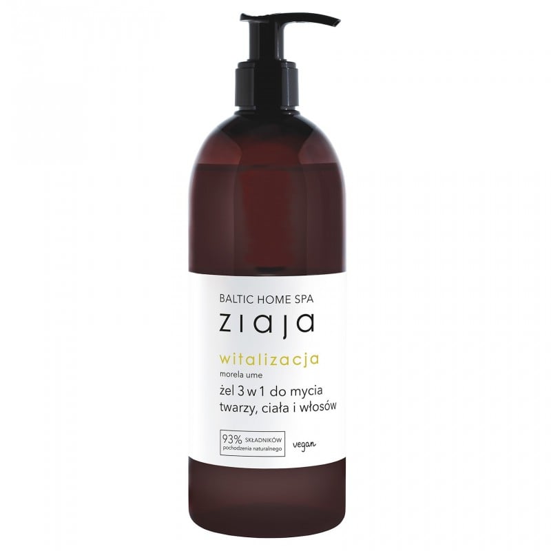 Żel 3w1 do mycia twarzy, ciała i włosów ZIAJA Baltic Home Spa Witalizacja 500 ml