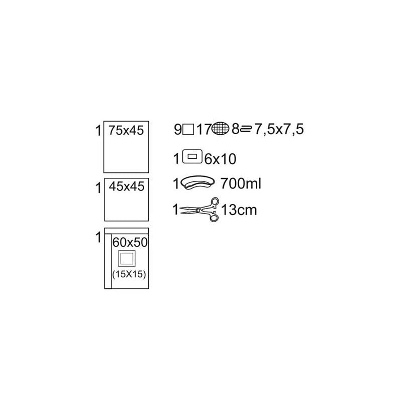 Matoset Zestaw zabiegowy jałowy Torebka papierowo-foliowa z etykietą TAG