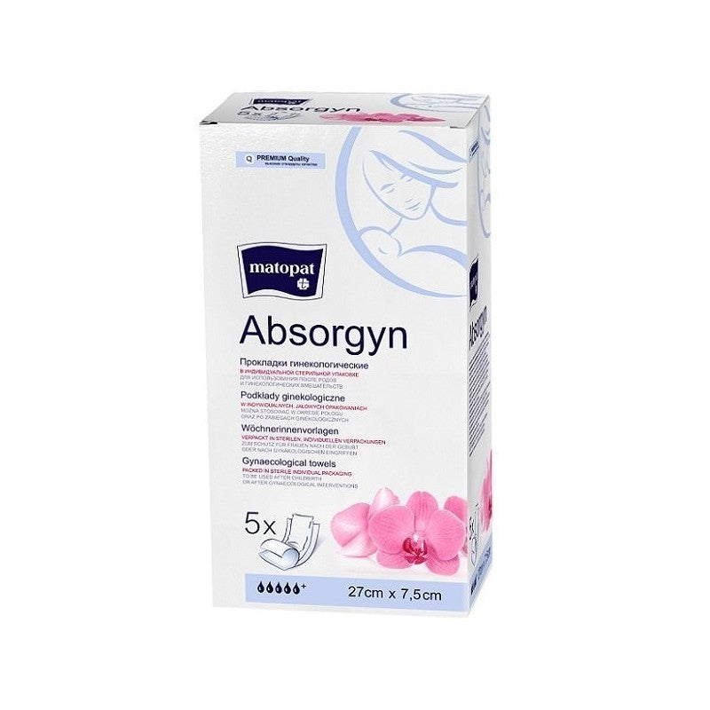 Podkłady ginekologiczne Matopat Absorgyn jałowe