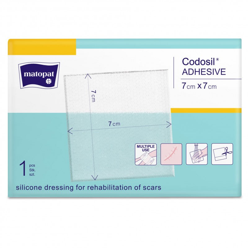 Tricomed Codosil ADHESIVE Silikonowy opatrunek na blizny
