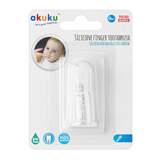 Silikonowa szczoteczka na palec Akuku