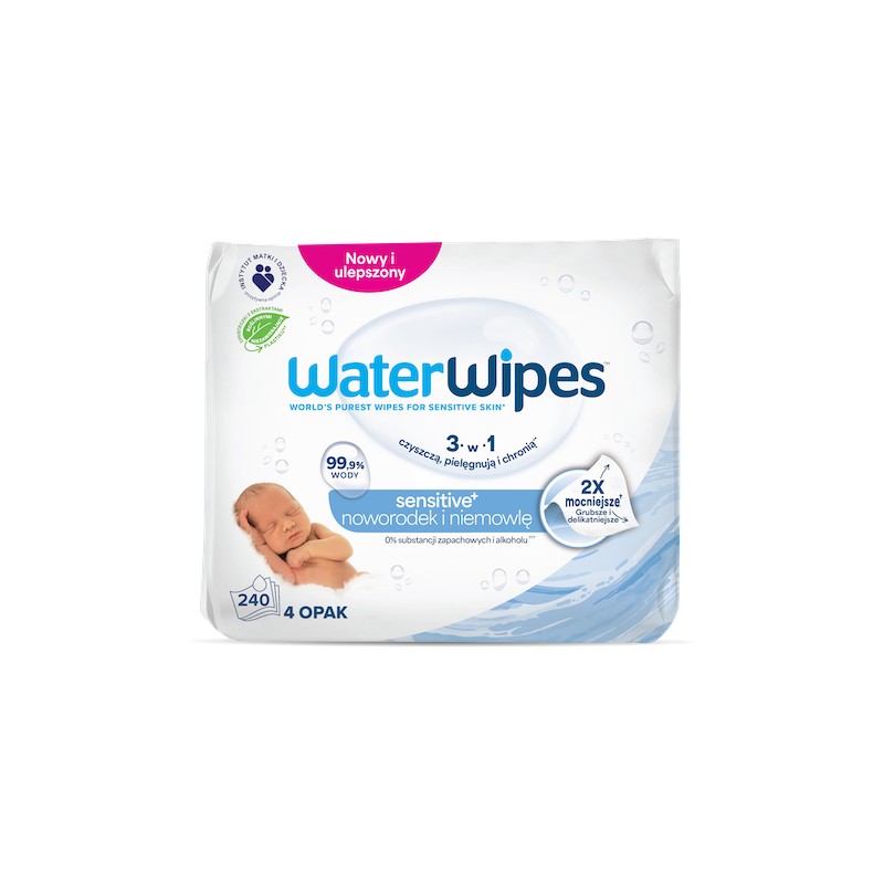 Chusteczki nawilżane WaterWipes BIO nasączone wodą
