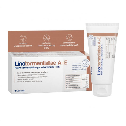 Krem tormentiolowy Ziołolek Linotormentiallae A+E 50 g