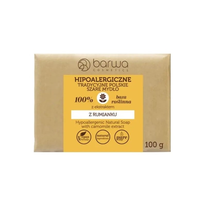 Szare mydło w kostce Barwa z ekstraktem z rumianku 100 g