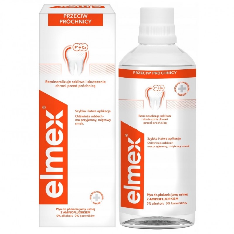 Płyn do płukania jamy ustnej Elmex Przeciw Próchnicy 400 ml