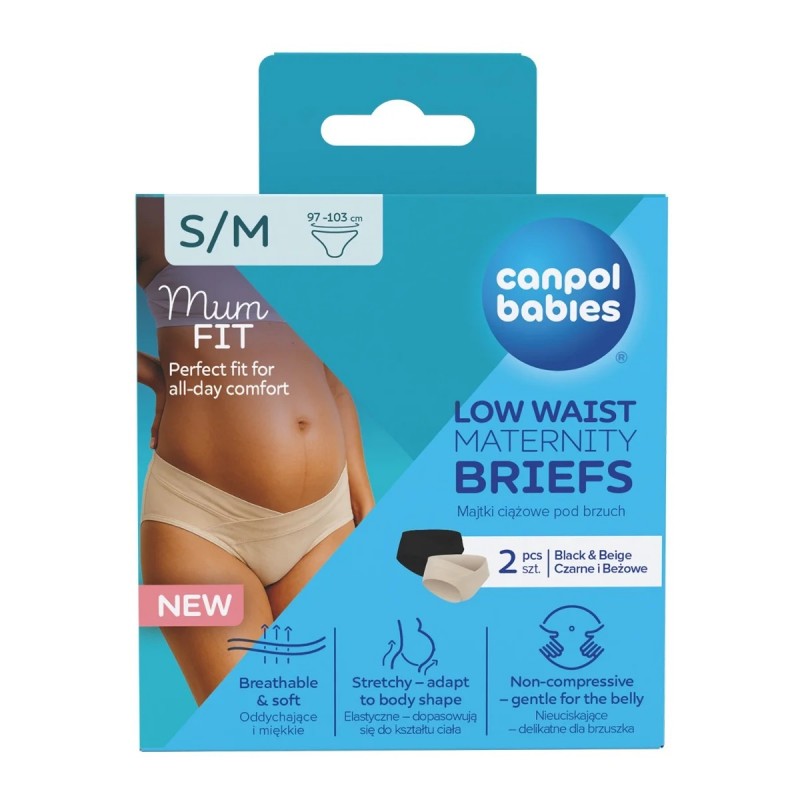 Majtki ciążowe pod brzuch Canpol Babies MumFIT 2 szt.