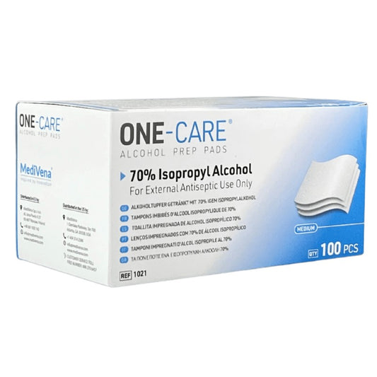 Gaziki nasączone alkoholem do dezynfekcji Medivena One-Care 100 szt.