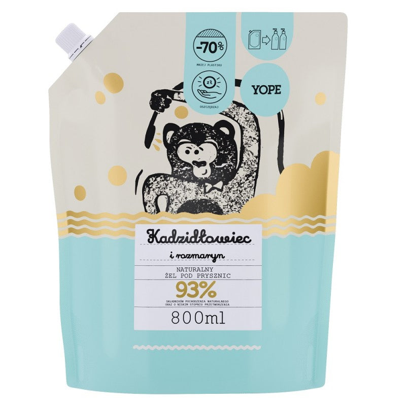 Żel pod prysznic YOPE Kadzidłowiec i rozmaryn
