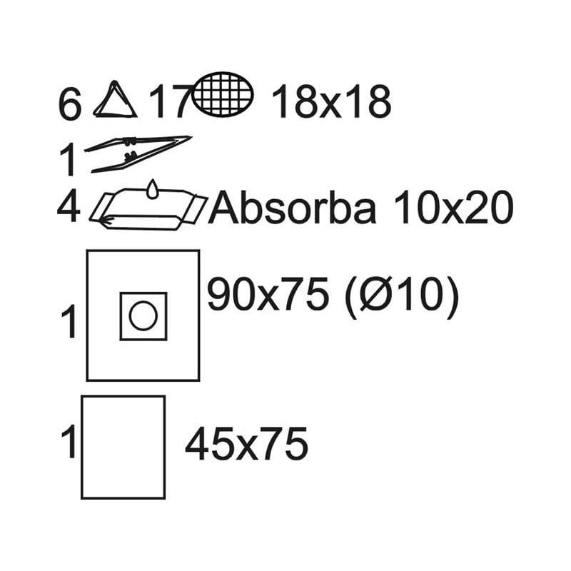 Matoset Uniwersalny zestaw zabiegowy Torebka papierowo-foliowa