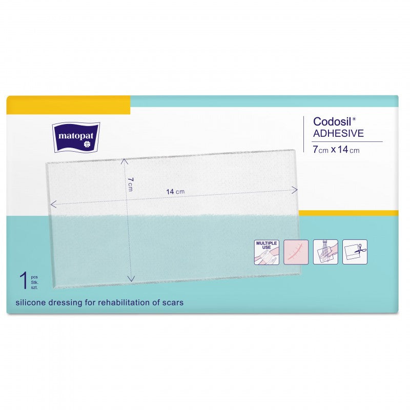 Tricomed Codosil ADHESIVE Silikonowy opatrunek na blizny