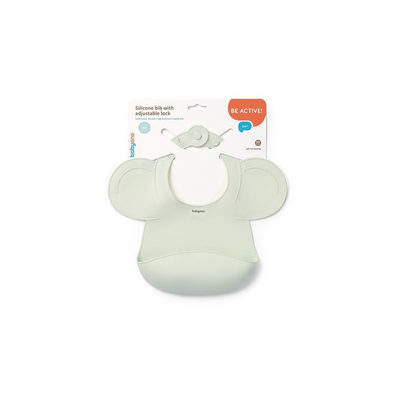 Śliniak silikonowy z kieszonką BabyOno