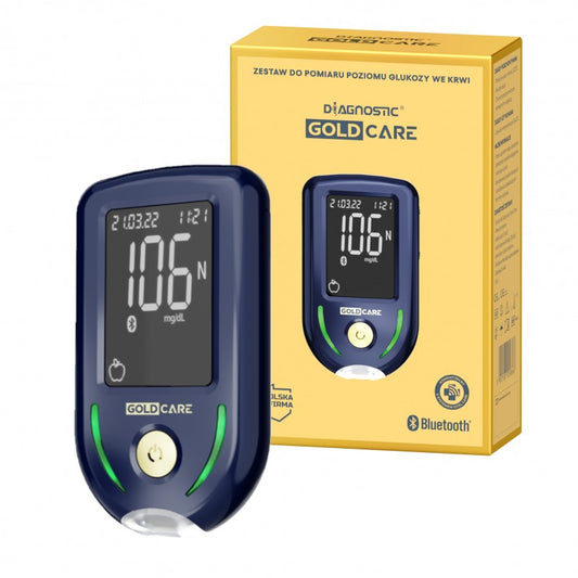 Zestaw do pomiaru poziomu glukozy Diagnostic GOLD CARE