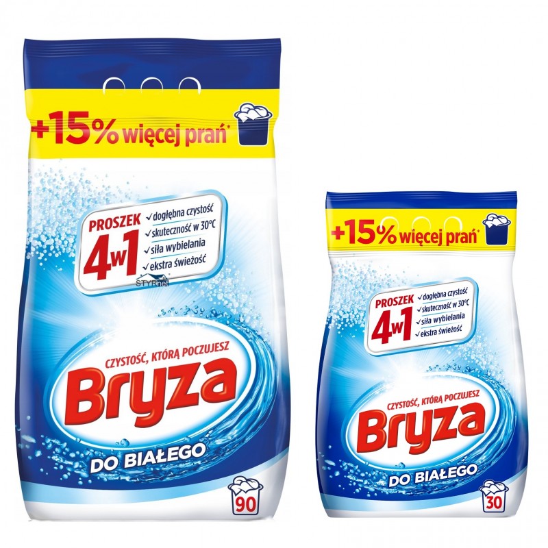 Proszek do prania białego Bryza 4w1