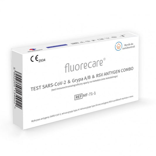 Fluorecare Test SARS CoV 2 & Grypa A/B & RSV ANTYGEN COMBO 1 szt.