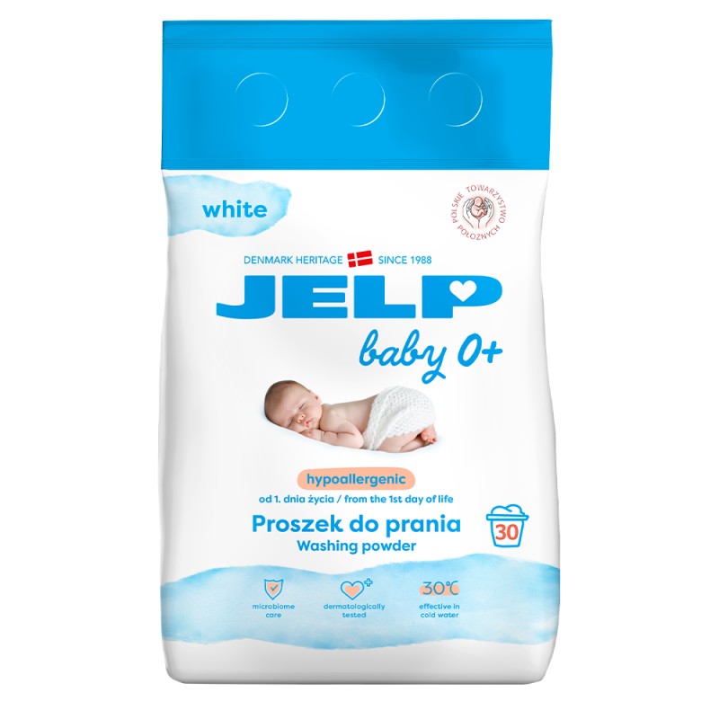 Proszek do prania białego JELP Baby 0+