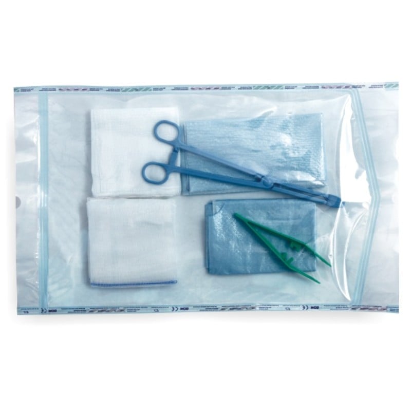 Matoset Zestaw zabiegowy jałowy Torebka papierowo-foliowa z etykietą TAG