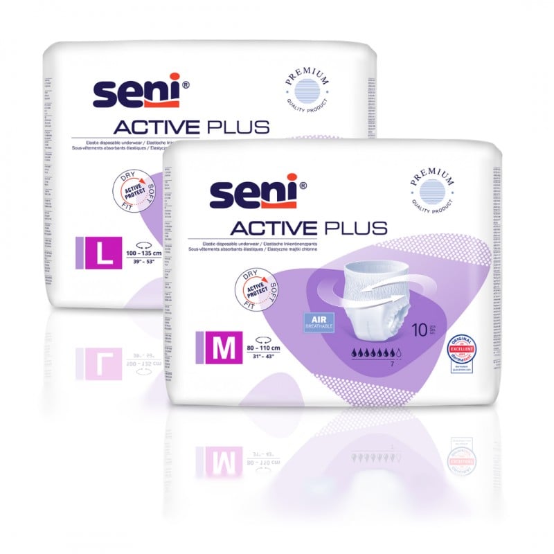 Majtki chłonne Seni Active Plus zakładane jak bielizna