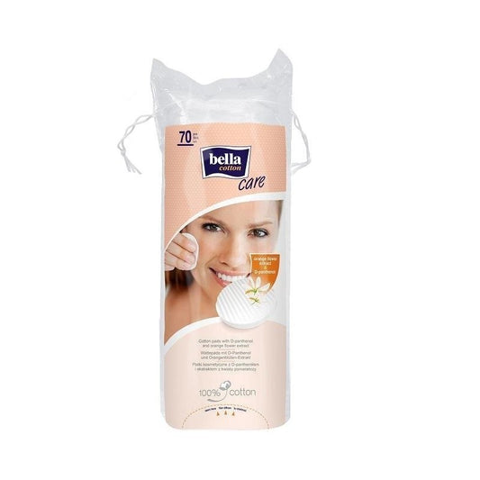 Płatki kosmetyczne z pomarańczą i D-pantenolem Bella Cotton Care 70 szt.