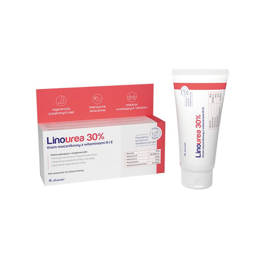 Linourea 30%, krem mocznikowy, z witaminą A+E 50 g