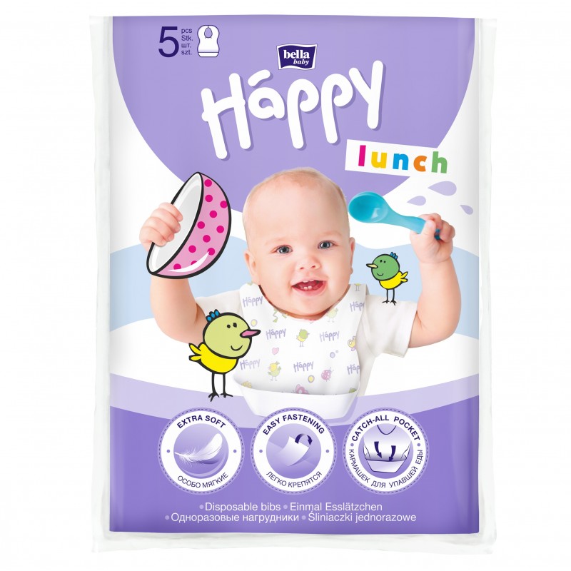 Jednorazowe śliniaki dla dzieci Bella Baby Happy Lunch