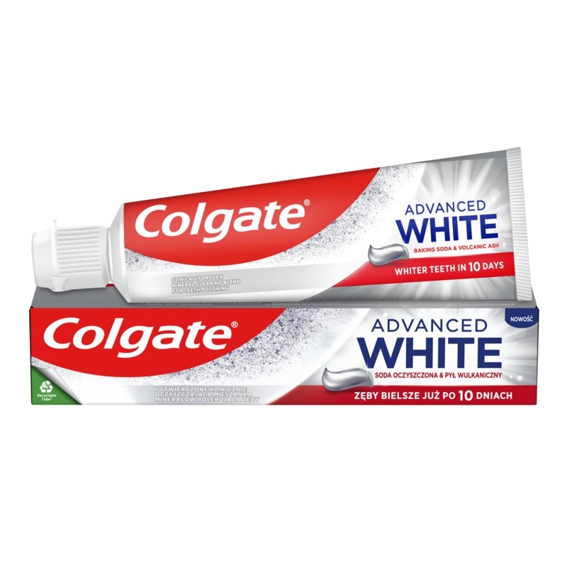 Pasta do zębów Colgate Advanced White Baking Soda & Volcanic Ash 75 ml