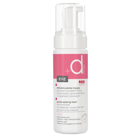 Delikatna pianka do mycia twarzy Eva Dermo Red Off 150 ml
