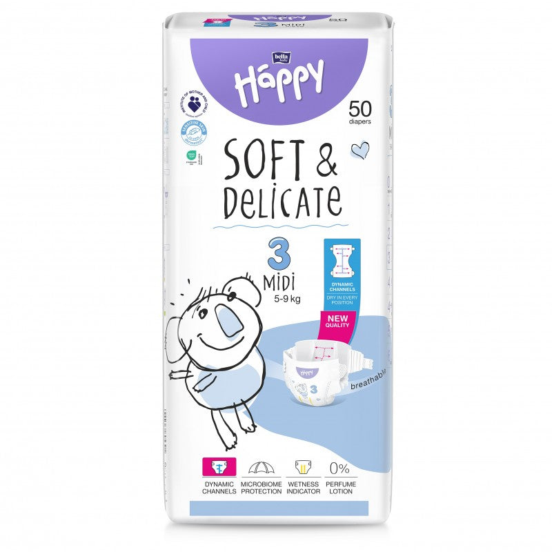 Pieluszki Bella Baby Happy 3 Midi 5-9 kg