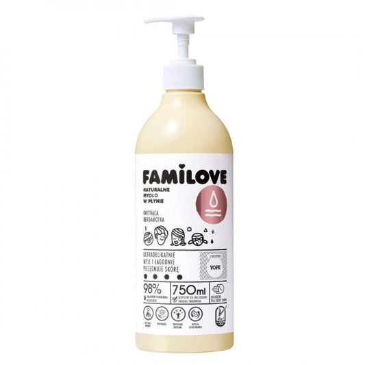 Mydło w płynie YOPE Familove Kwitnąca bergamotka 750 ml