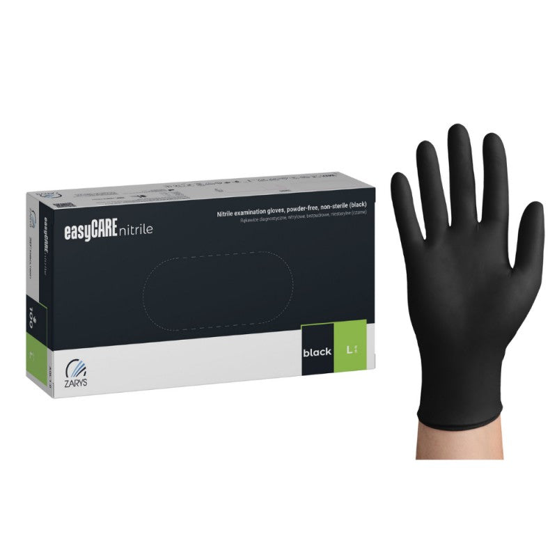 Rękawice nitrylowe czarne Nitrile Black easyCARE 100 szt.