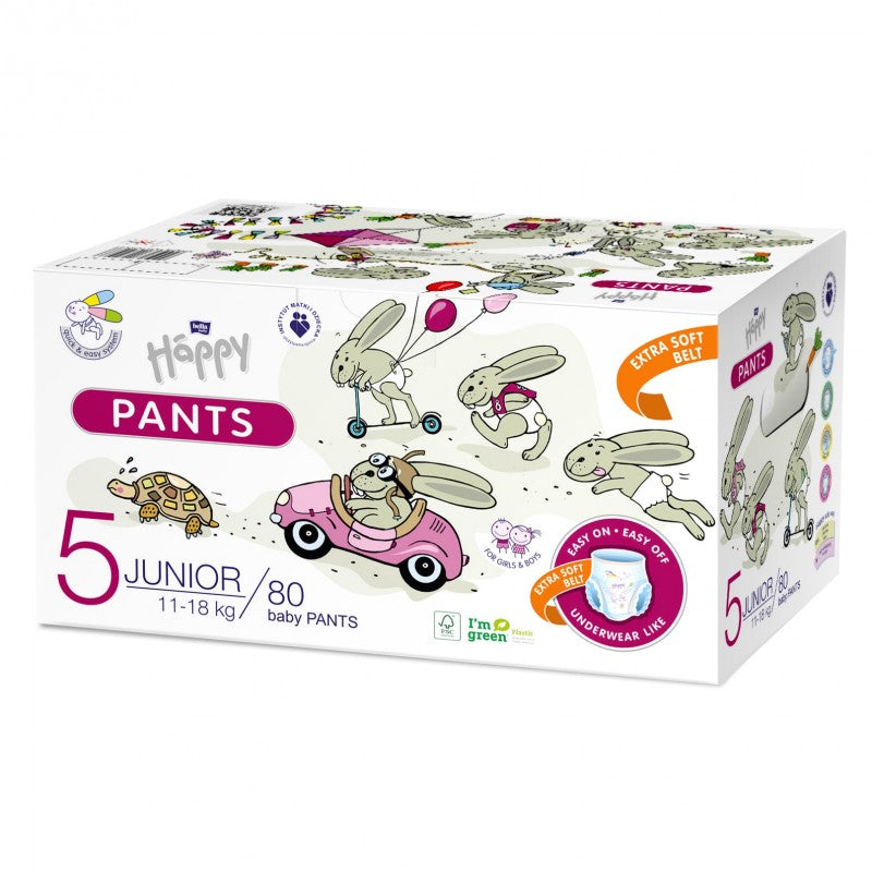 Pieluchomajtki dla dzieci Happy Pants Junior Box (5) 11-18 kg