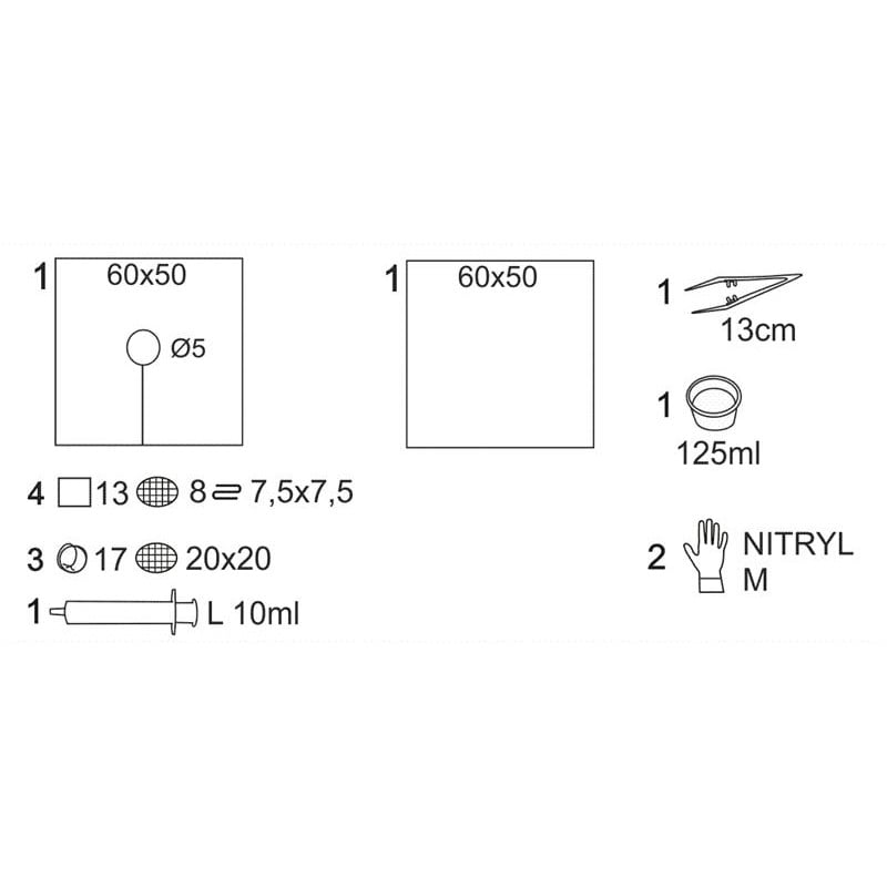 Zestaw do cewnikowania Torebka papierowo-foliowa Matoset