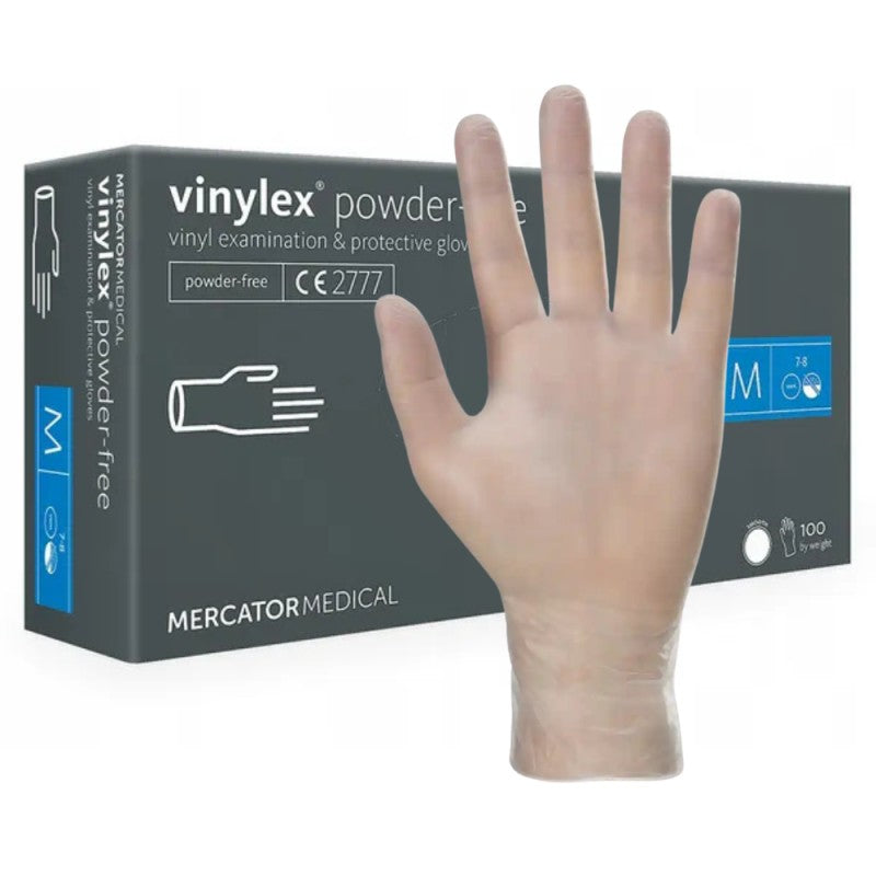 Rękawiczki winylowe Mercator Vinylex PF niepudrowane 100 szt.